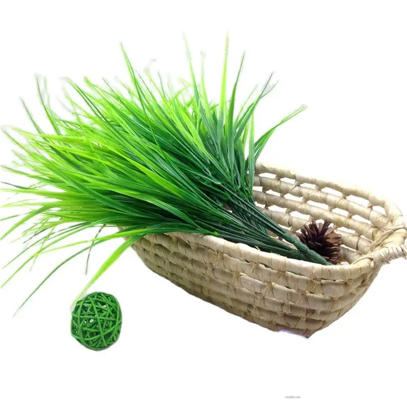 

1PC Artificial Plastic 7 Branches Grass Plant Fake Flower Wedding Flower Arrangement Christmas Home Decoration