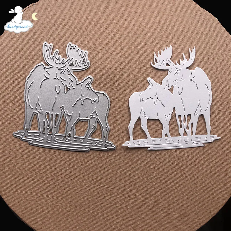 Металлический трафарет для вырезания Старая корова Bunnymoon поздравительная