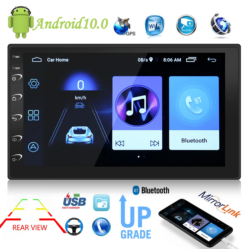 9216B Android 10 0 автомобильный стерео двойной 2 Din GPS USB FM радио приемник в приборной