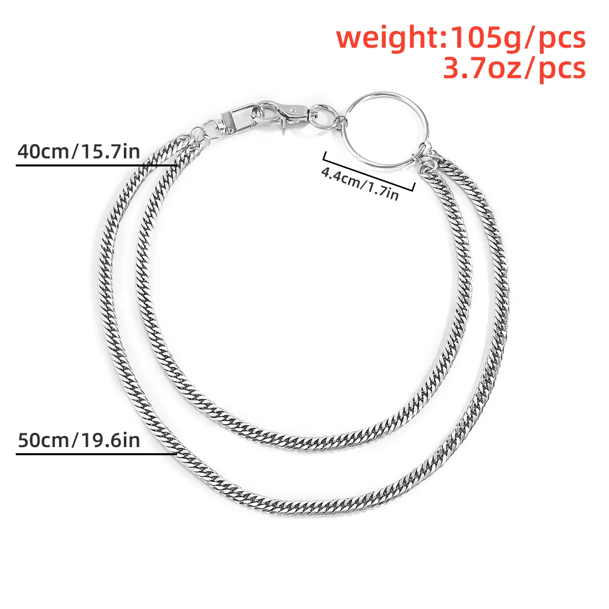 

Street Big Ring Pendant Key Chain Rock Punk Trousers Hipster Key Chains Pant Jean Keychain Hip Stainless Steel Punk Accessories