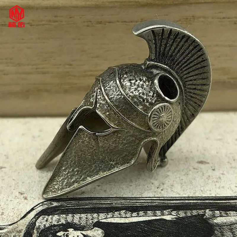 

1 шт. латунный Спартанский шлем Паракорд нож бусины EDC Паракорд бусины подвеска