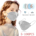 Маска для лица одноразовая для взрослых, из нетканого материала, с заушными петлями, 100 шт.