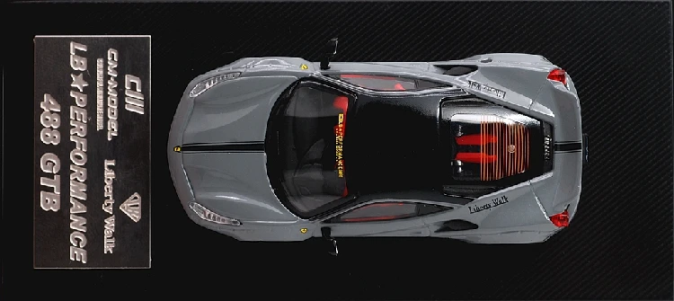 CM модель 1: 64 LB производительность 488 GTB серый литье под давлением модель автомобиля
