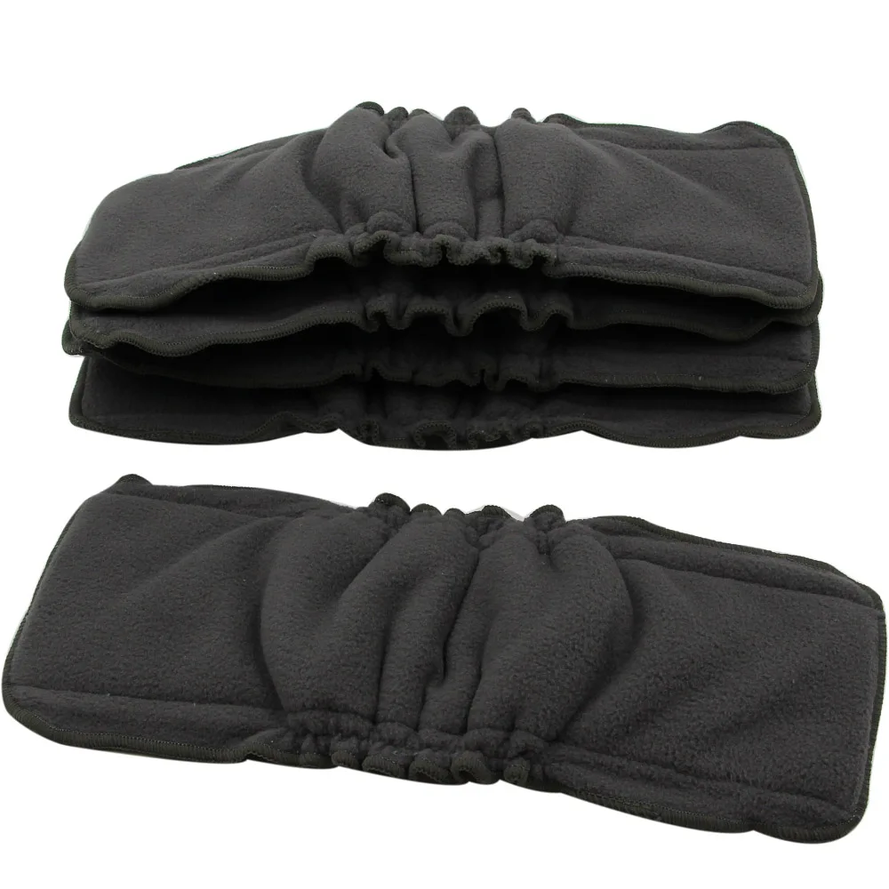 Тканевые вкладыши для подгузников 5 слойные многоразовых Ohbabyka из древесного угля