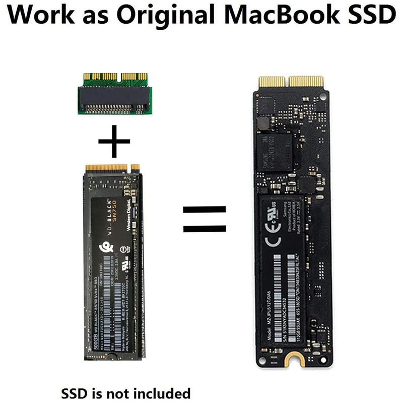 Promotion M.2 NVME SSD Convert Adapter For Upgraded Air Pro Retina Mid 2013-2017 AHCI Kit | Электроника