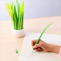 15 pcs creative korean stationery grass neutral pen black 0 5 refill individuality students stationery prizes small gifts
