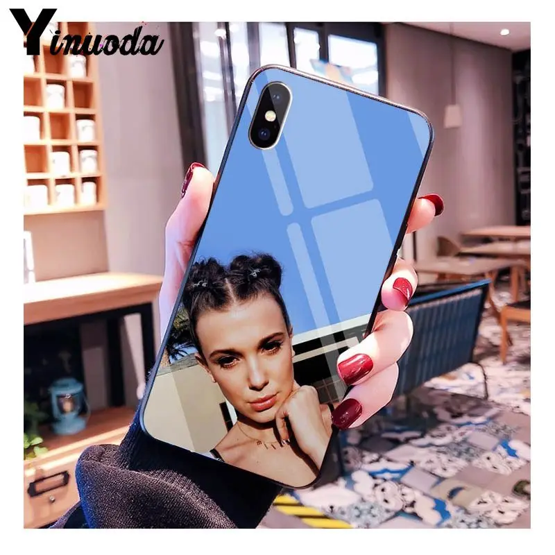 11pro MAX Millie Bobby коричневая Милая Новинка чехол для телефона Fundas Apple iPhone 8 7 6 6S Plus X XS XR