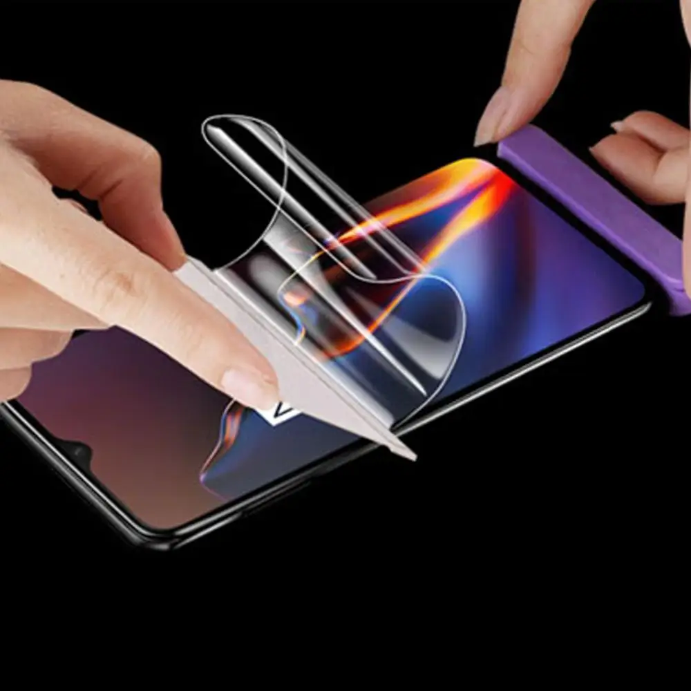 2 шт 9D Прозрачная мягкая ТПУ нано защитная пленка для экрана для Oneplus 6 6T 5 5T 7 7 Pro Полное покрытие Передняя и задняя Гидрогелевая защитная пленка