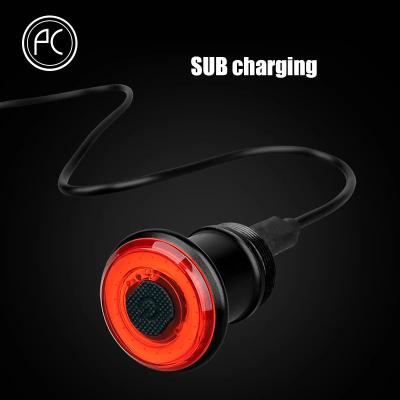 PCycling Bicycle Light Waterproof USB Charging Intelligent Induction Brake Warning Cycling Lamp Safe Night Riding | Спорт и