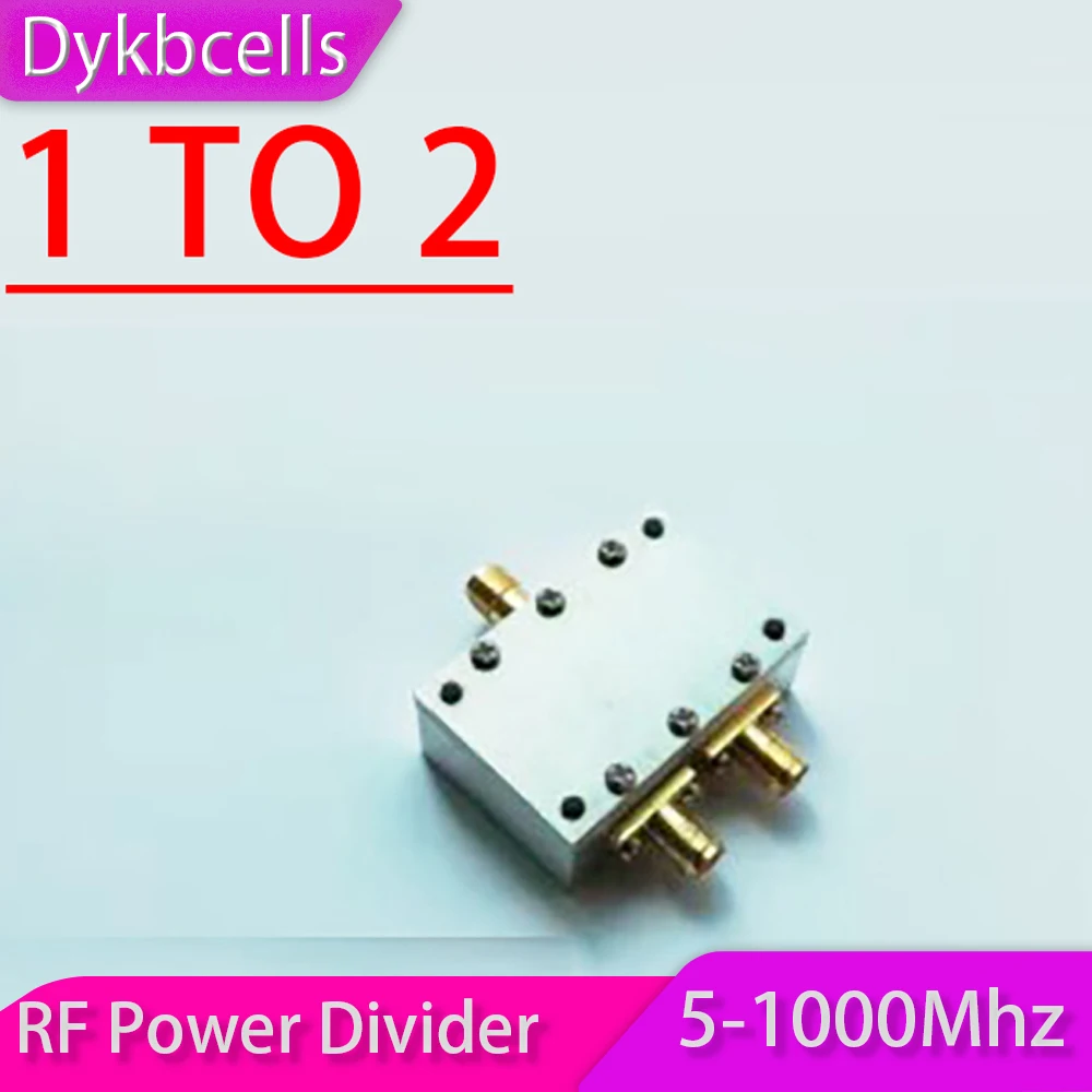 

Делитель мощности Dykbcells 5-1000 МГц, сплиттер мощности РЧ, разделитель мощности 1-2, комбайнер мощности \ UHF VHF 433M 315M 915M FM