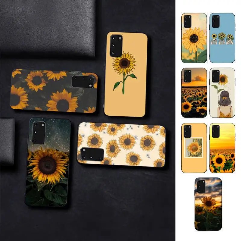 

TOPLBPCS Cute Summer Daisy Sunflower Floral Flower Phone Case for Samsung S10 21 20 9 8 plus lite S20 UlTRA 7edge