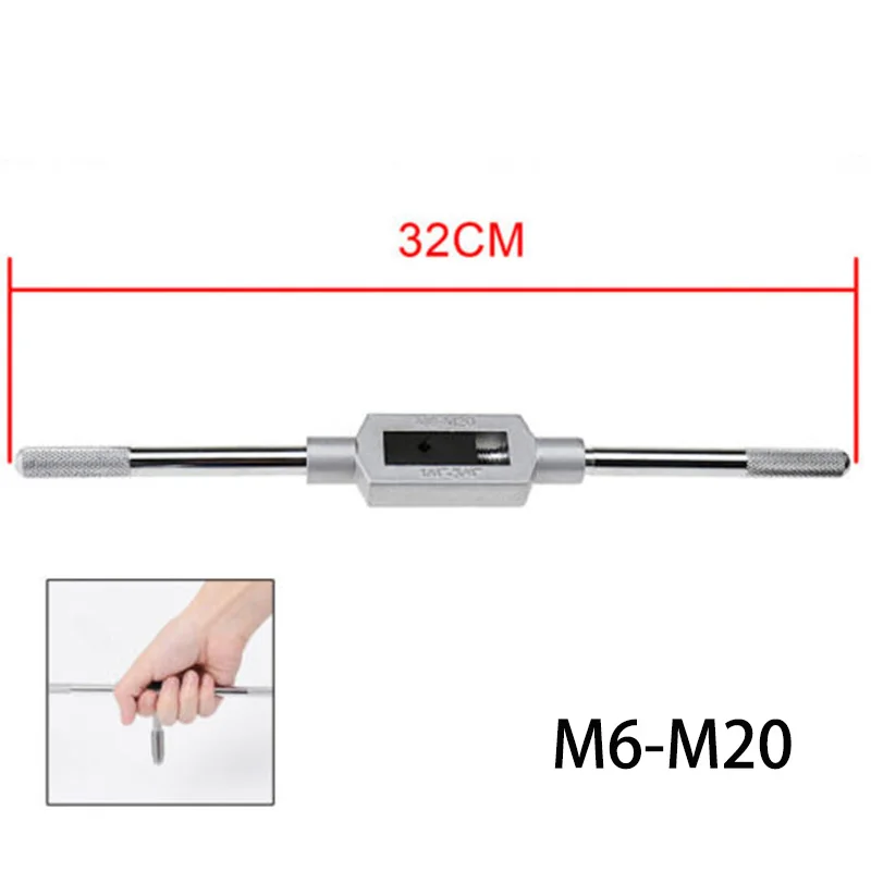 

Adjustable Tap Handle Reamer Wrench M6-M20 1/4-3/4 Inch Screw Extractors 1pc