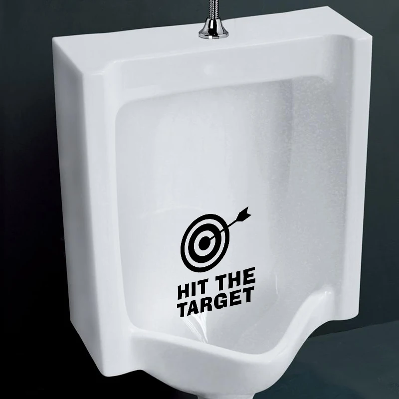 Наклейки на унитаз Hit The Target украшение для ванной комнаты съемные настенные