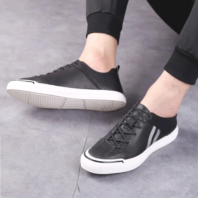 Кроссовки мужские из натуральной воловьей кожи модная деловая Повседневная