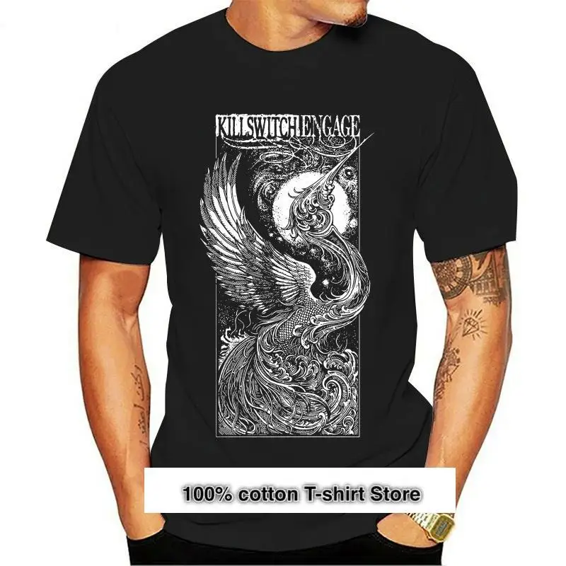 

Camiseta negra de compromiso Killswitch Fly To The Moon para hombre, nueva