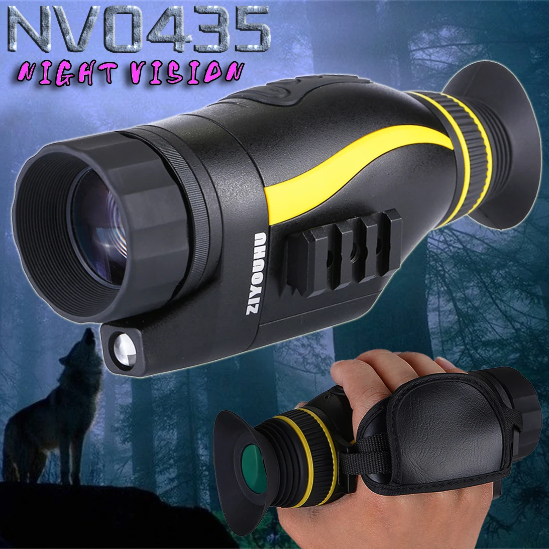 NV0435 цифровой бинокль ночного видения IRLED Ночная охота Camorder 4X35 Zoom устройство ночного видения nighthunting ночное видение