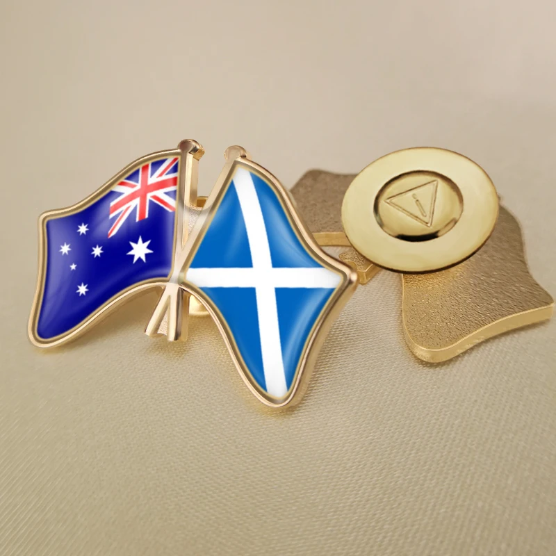 Австралия и Шотландия перекрестные двойные искусственные броши | Украшения