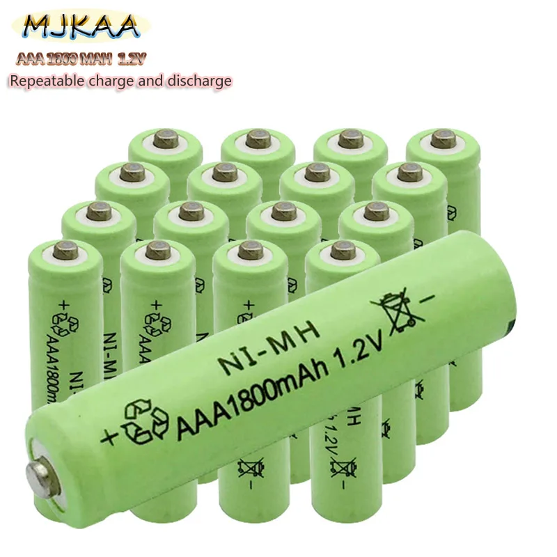 16 шт./MJKAA Ni MH 1800 мАч 1 2 в AAA щелочная батарея подходит для часов мыши компьютера