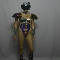 future technology laser armor bar nightclub fashion colorful armor gogo costume customized make