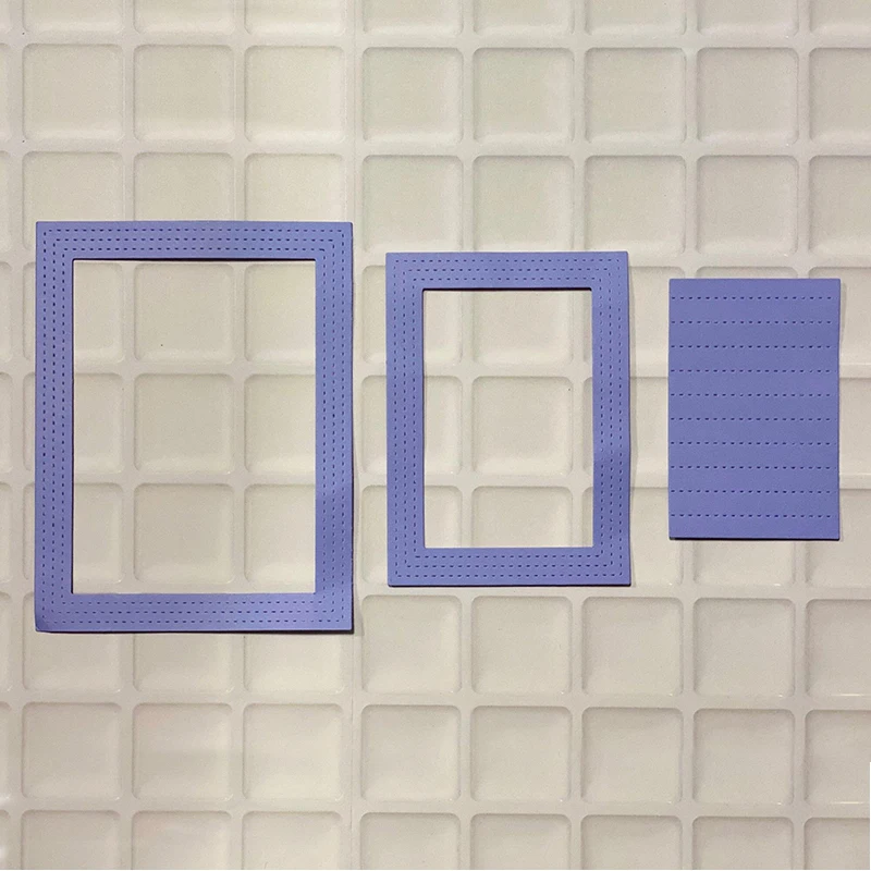 

New Arrival Rectangle Frame Metal Steel Cutting Dies Stencil DIY Scrapbook Embossing Decor Photo Album Paper Card Craft 11x142mm