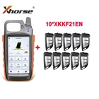 Xhorse VVDI KEY TOOL MAX Remote и чип-генератор с 10 шт. универсальных XKKF21EN дистанционных ключей получить бесплатные ID48 96 бит функция