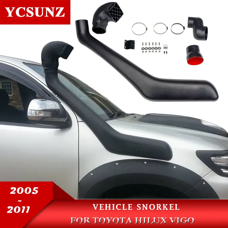 

air intake snorkel parts For toyota hilux vigo 2005 2006 2007 2008 2009 2010 2011 Black Vehicle snorkel 4x4 accessories