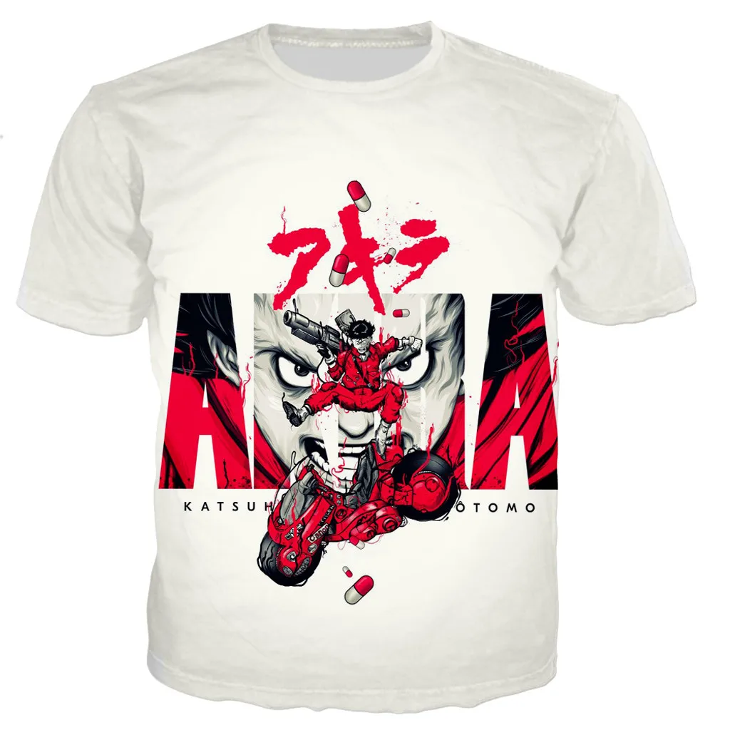 2021 New Akira T Shirt Men/women 3D Printed T-shirts Casual Harajuku Tshirt Streetwear Tops Dropshipping Oversized