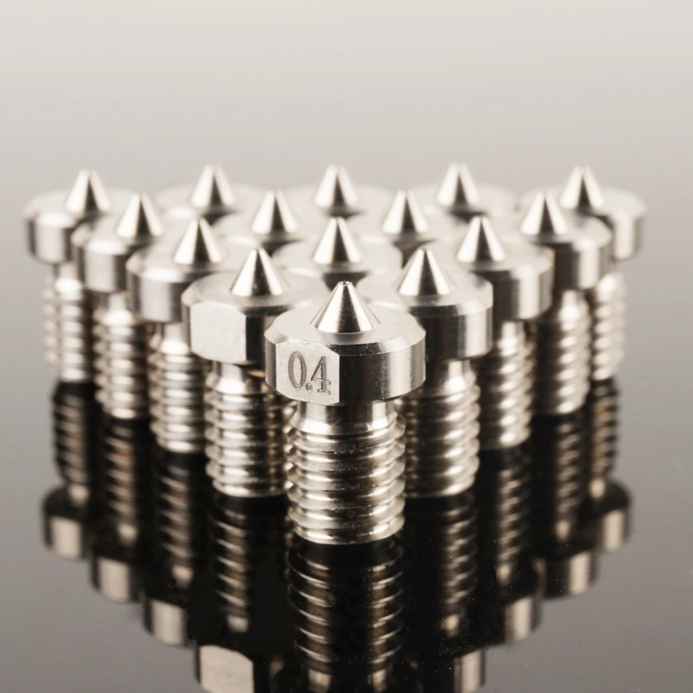 KINGROON E3D V5 V6 Nozzle M6 Thread 0.2mm 0.4mm Titanium Alloy Nozzles 3D Printer Extruder Hotend for 1.75mm Filament | Компьютеры и