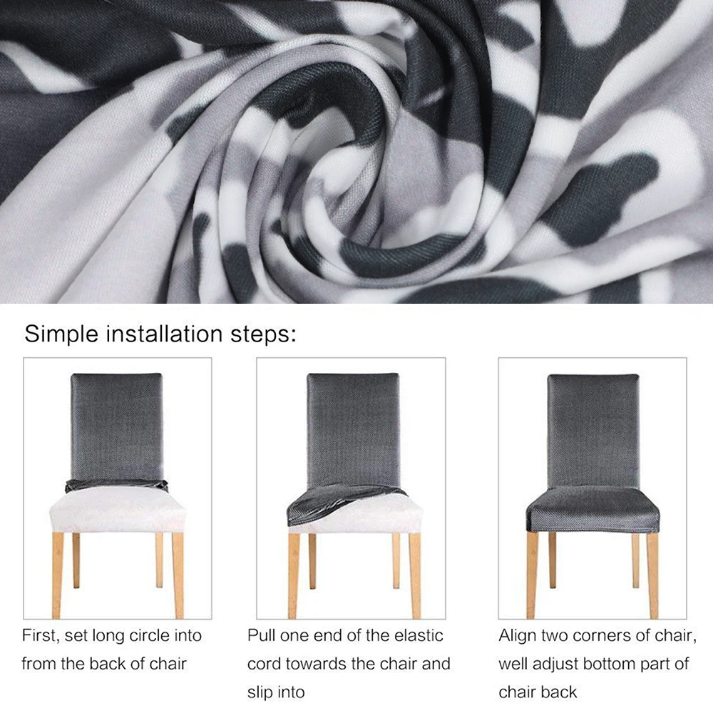 

Lattice Printed Stretch Chair Cover Elastic Seat Chair Covers Office Chair Slipcovers Restaurant Banquet Hotel Home Decoration