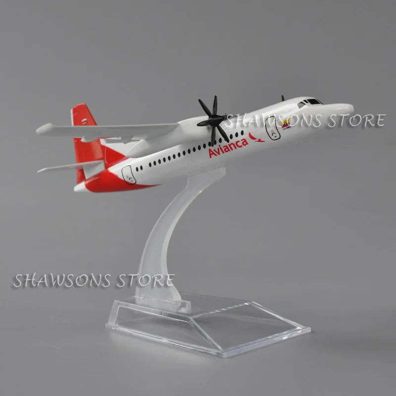 Фото Игрушечная модель в масштабе 1:200, фликер F50 Avianca Airliner, 16 см, миниатюрная Реплика №1