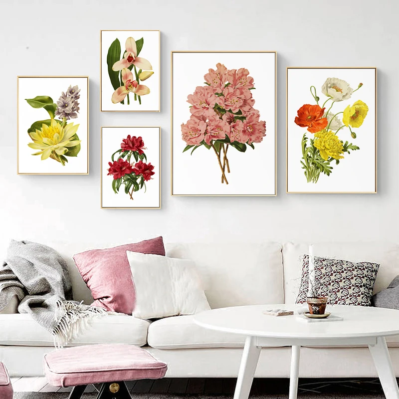 Современная красивая Цветочная зеленая Гортензия холст живопись плакат и печать