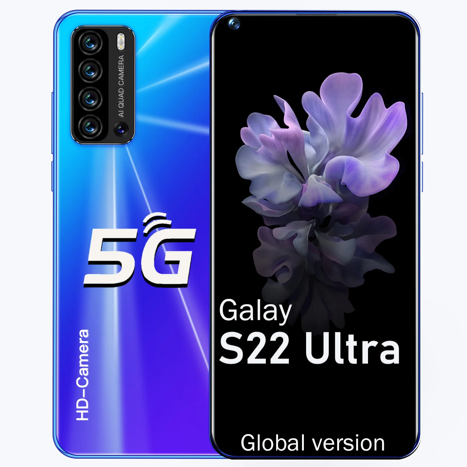 

Galay S22 Ultra 7.3 Inch Smartphone 5600mAh Unlock Global Version 4G 5G Android 10.0 24MP+48MP 12GB+512GB Celulares Smartphone