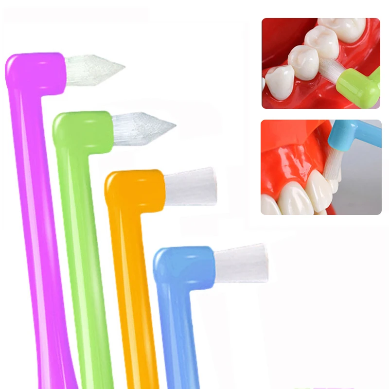

1pc Soft Bristles Interdental Brush Orthodontic Toothbrush Pointed Flat Head Toothbrush Dental Floss Oral hygiene Tooth Care