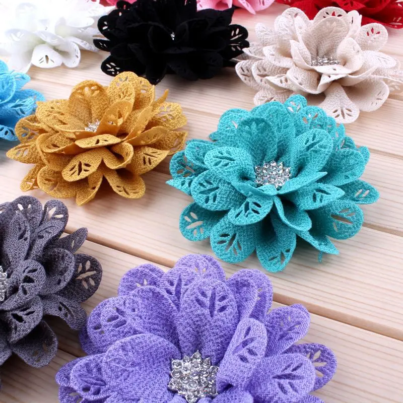 20 шт./партия цветок с кристаллами 9 5 см