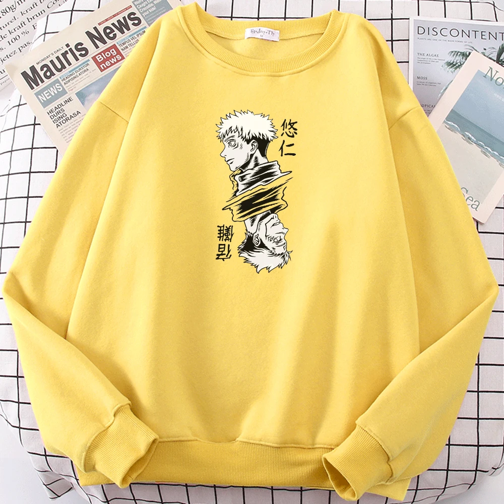 Мужская Флисовая Толстовка с капюшоном Itadori толстовка большого размера худи