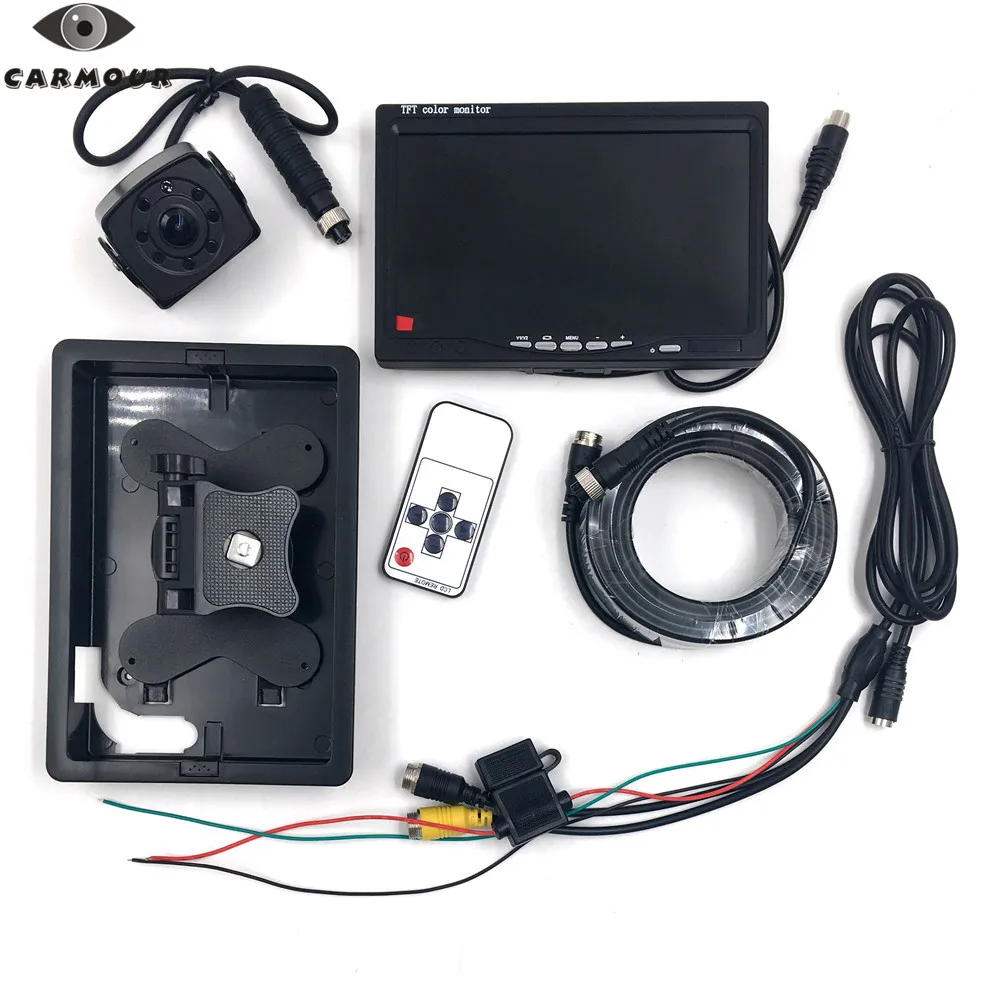 CARMOUR Водонепроницаемая камера ночного видения HD широкоугольная заднего вида с