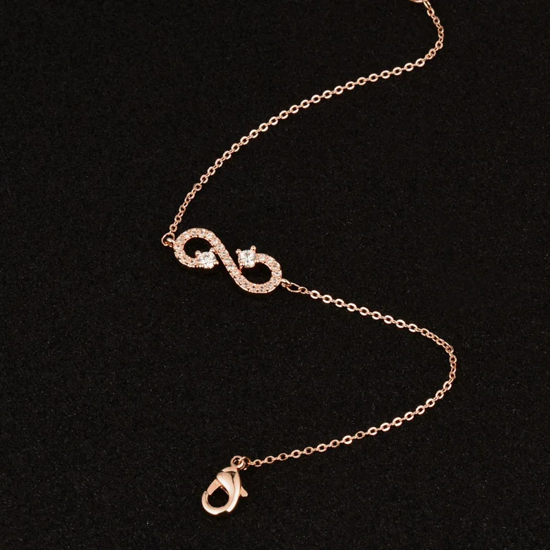 SINLEERY шикарный браслет дружбы с бантом розовое золото серебряный цвет цепочка