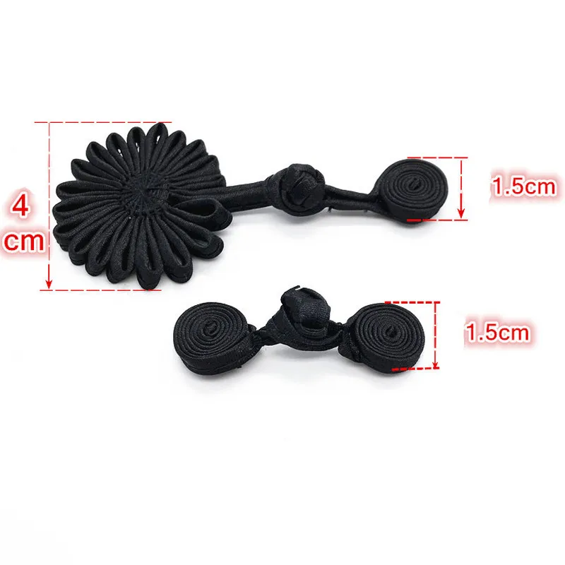 1 комплект ручная работа ткань пуговицы хризантема цветок китайская лягушка