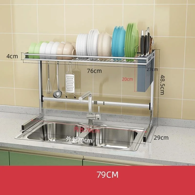 

Almacenamiento Supplies Cosas De Cosina Sink Stainless Steel Organizador Cozinha Cocina Cuisine Rack Kitchen Organizer