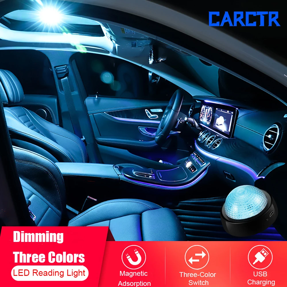 CARCTR водить автомобиль для чтения сенсорный светильник 5V 2W зарядка через USB
