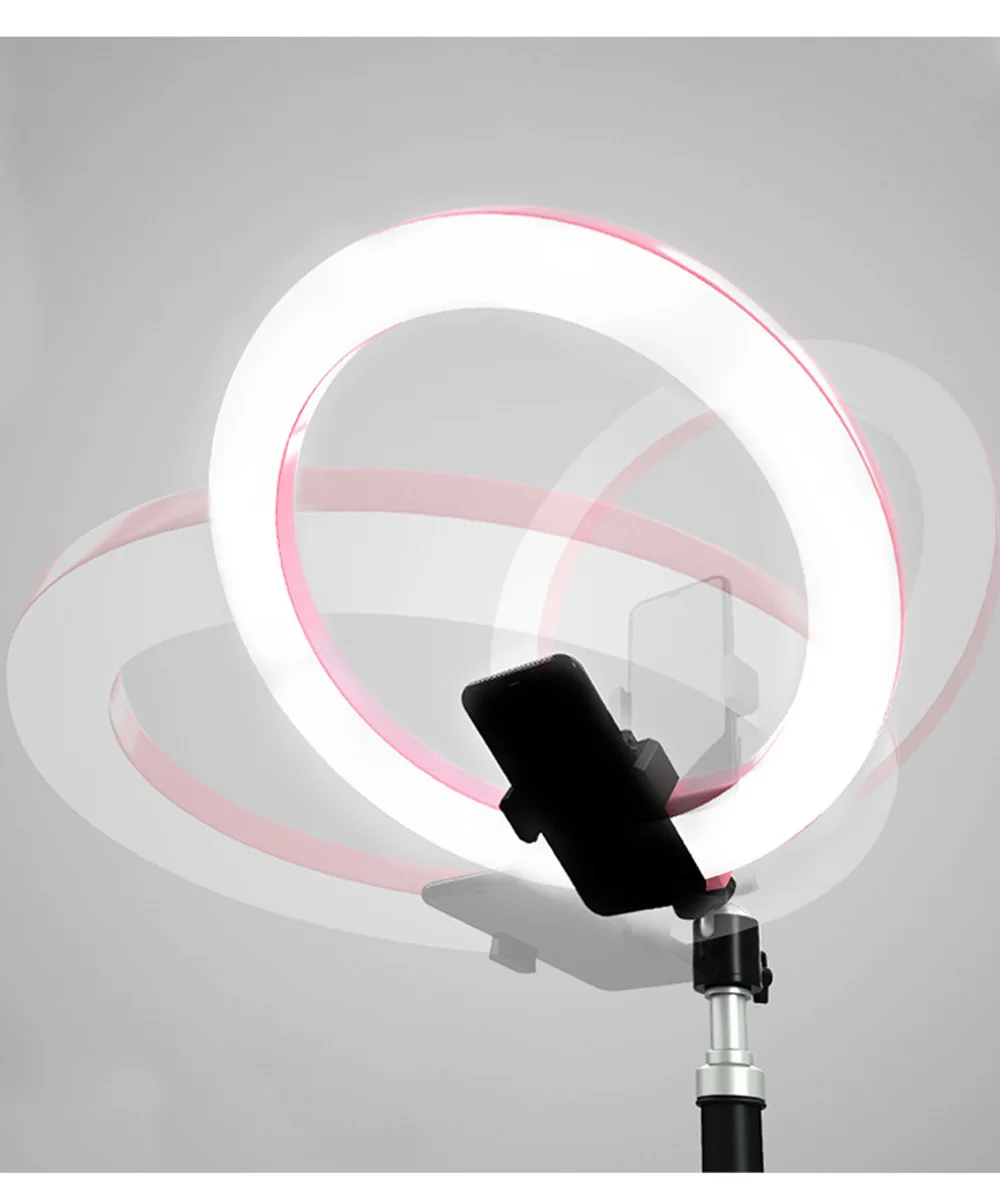 1" Диммируемый фотографический светильник ing светодиодный кольцевой светильник 26 см кольцевая лампа с подставкой Штатив для Youtube Макияж Видео Live Studio