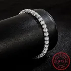 Браслеты для тенниса из серебра 925 пробы, 17 см