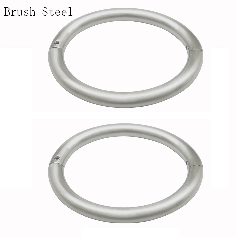 H057BS Brush STEEL Браслет acechannel из матовой нержавеющей стали с замочком на запястье, манжеты на лодыжке, браслет, модные ювелирные изделия, матовые блестящие манжеты - Окраска металла: H057BS Brush STEEL