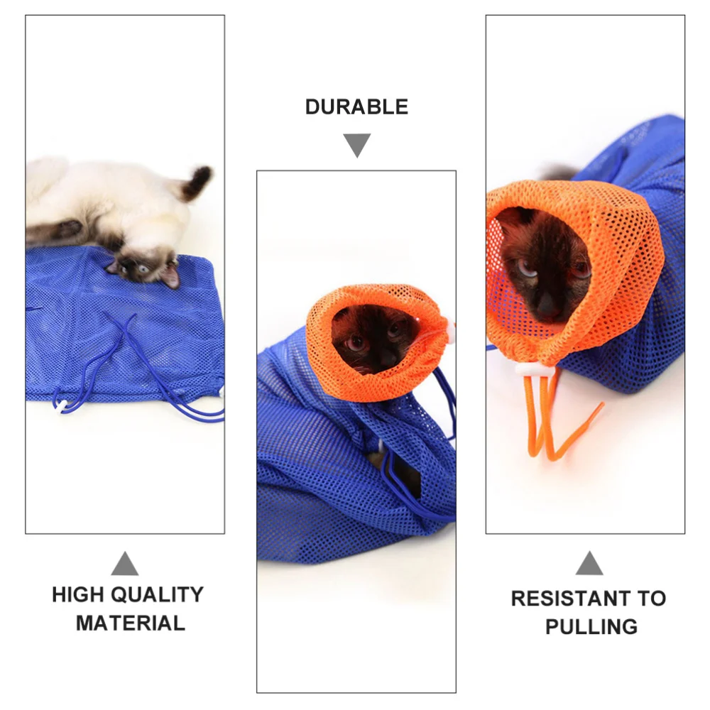 

Cat Shower Net Bag Anti-Bite Anti-Scratch Restraint Bag Cat Washing Shower Bag