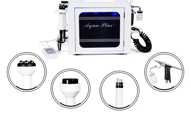 Beauty equipment5 в 1 Гидро Вода и кислородная струя пилинг машина для ухода за кожей