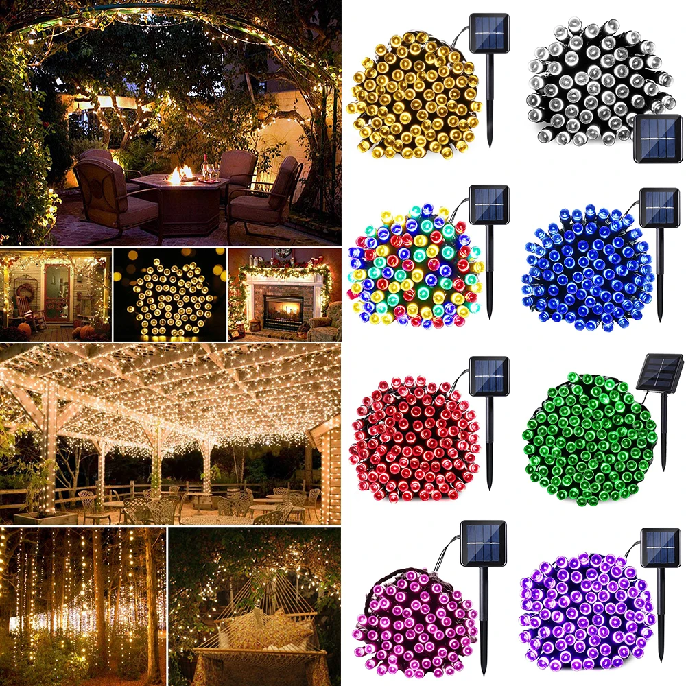 Светодиодный светильник на солнечной батарее свадебный декоративный Датчик