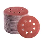 полировальный круг 125мм 10 шт. 5-дюймовая круглая наждачная бумага 125 мм, 8 отверстий, дисковые наждачные листы, зернистость 60-2000, шлифовальный диск с крючком и петлей, Полировочный инструмент