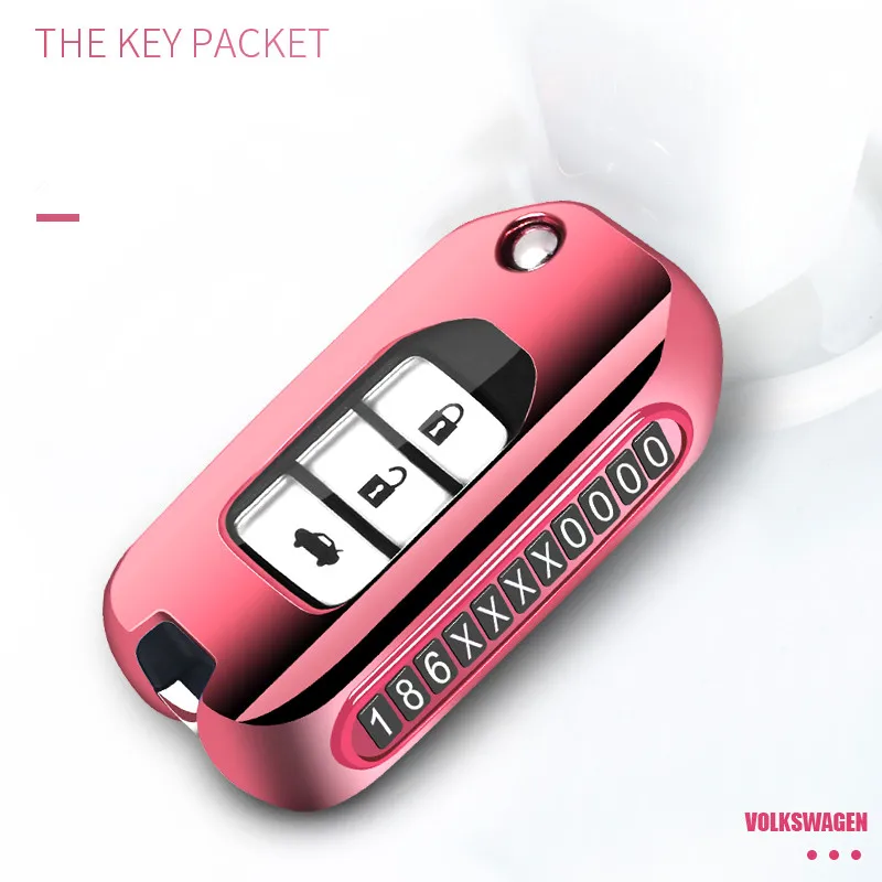 Мягкий чехол для автомобильного ключа из ТПУ Подходит Honda Civic CR V Accord Jade Crider Odyssey 2015