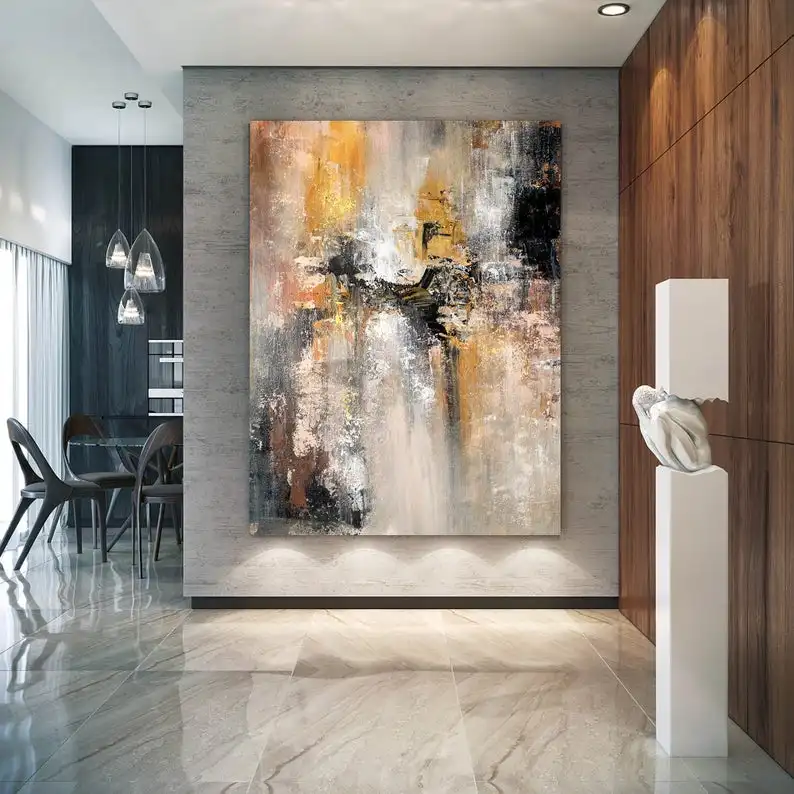 

Большая абстрактная живопись, Современная Абстрактная живопись, Оригинальная Живопись, настенное искусство для ванной комнаты, абстрактная живопись xl, акриловое текстурированное искусство