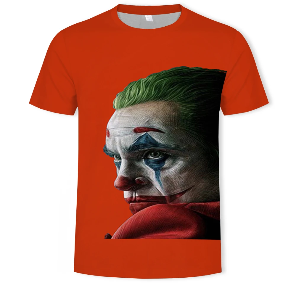 Футболка в стиле Харадзюку с изображением персонажа фильма поп-музыки клоуна